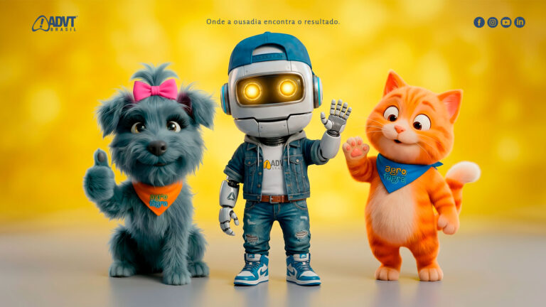 mascotes na comunicação das marcas.